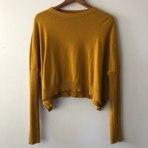 Silence+Noise Mustard Knit Sweater